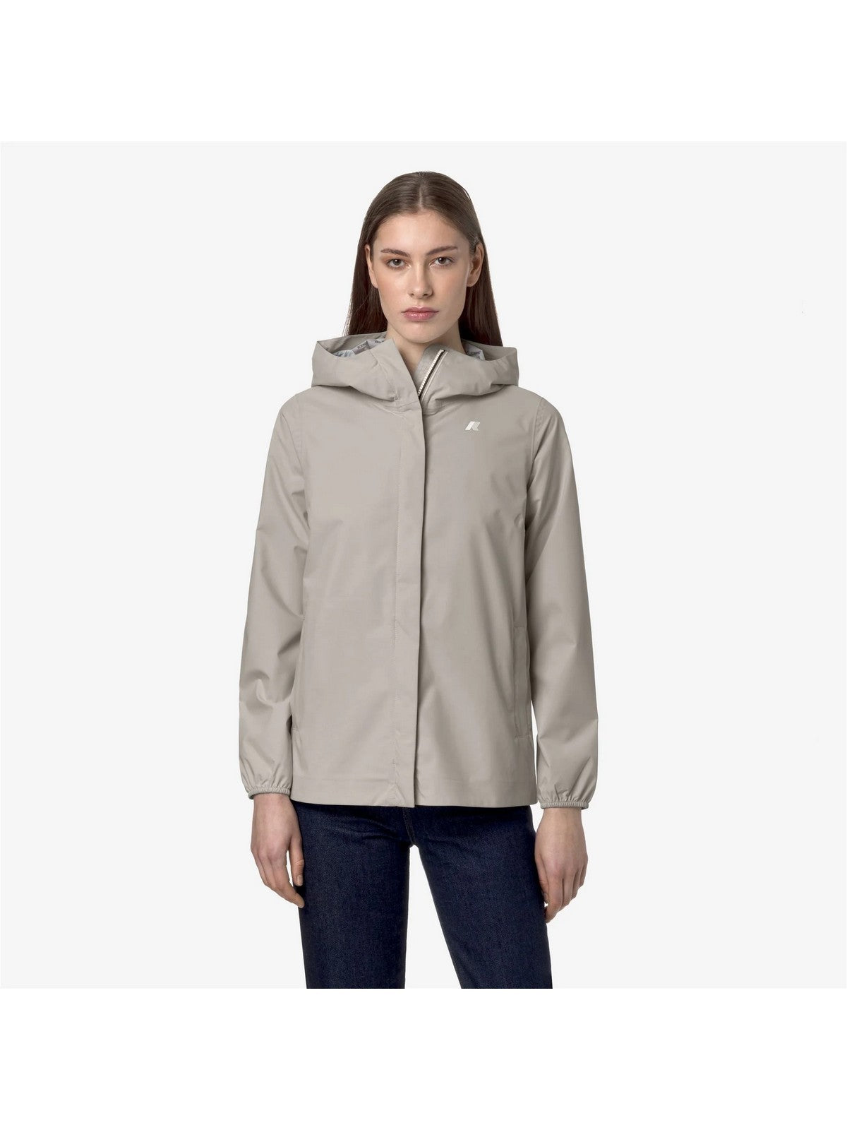 K-WAY Giubbino Donna MARGUERITE STRETCH DOT K31382W 634 BEIGE LT gioboutiqueweb