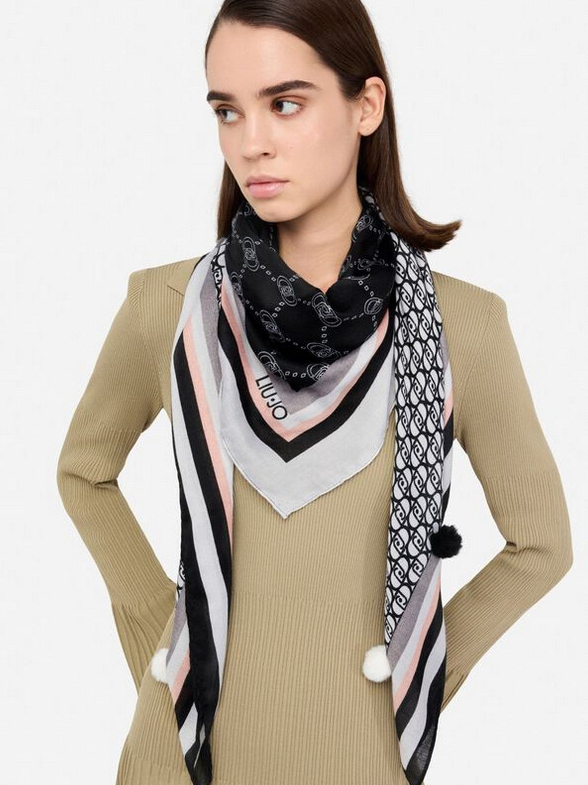 LIU JO SOFT Foulard Donna 2F5070T0300 22222 Nero