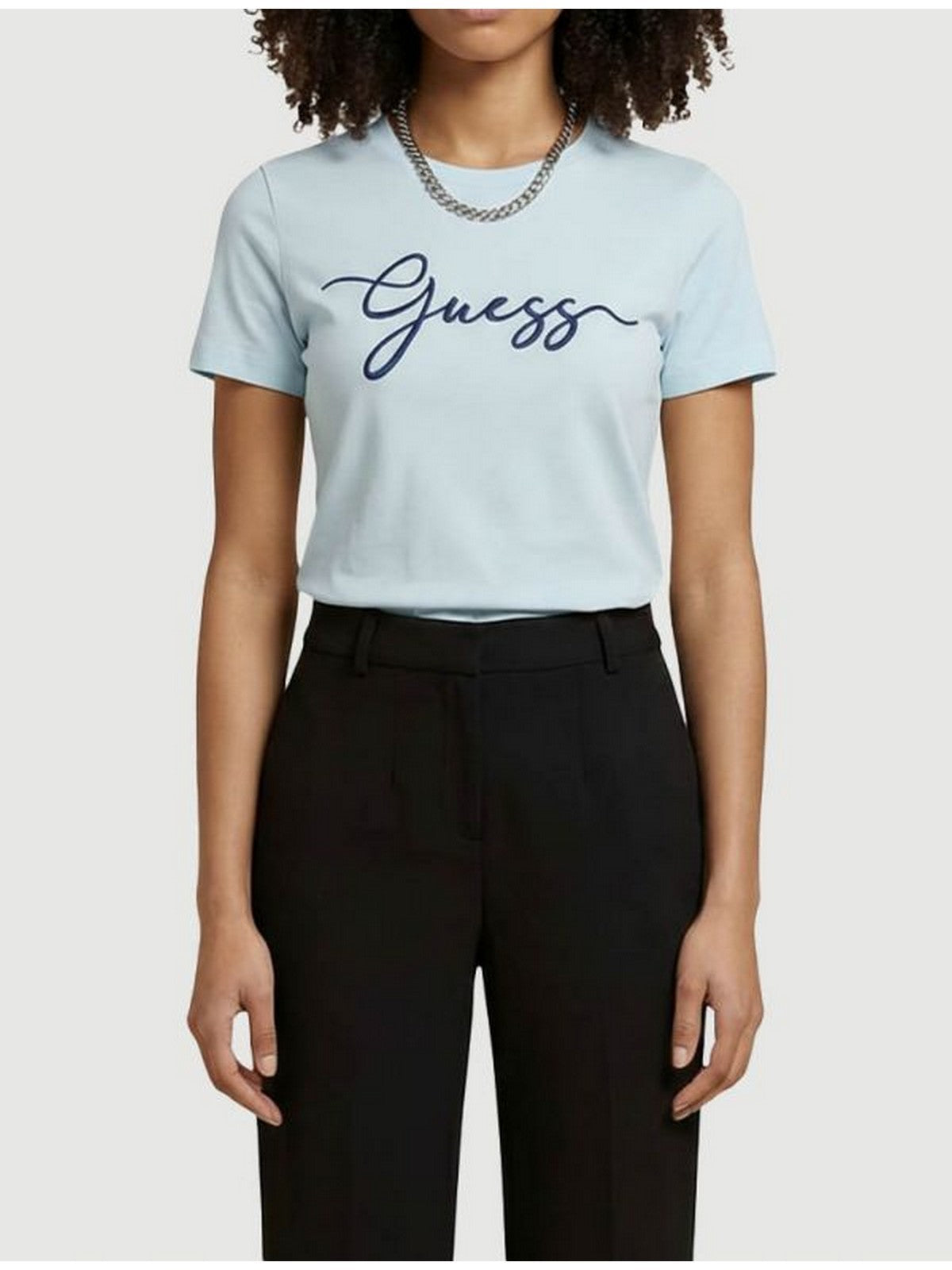 GUESS SPORT T-shirt Donna CIRCE SS CN T-SHIRT V6GI01 K2962 A730 ASTRAL PALE BLUE gioboutiqueweb
