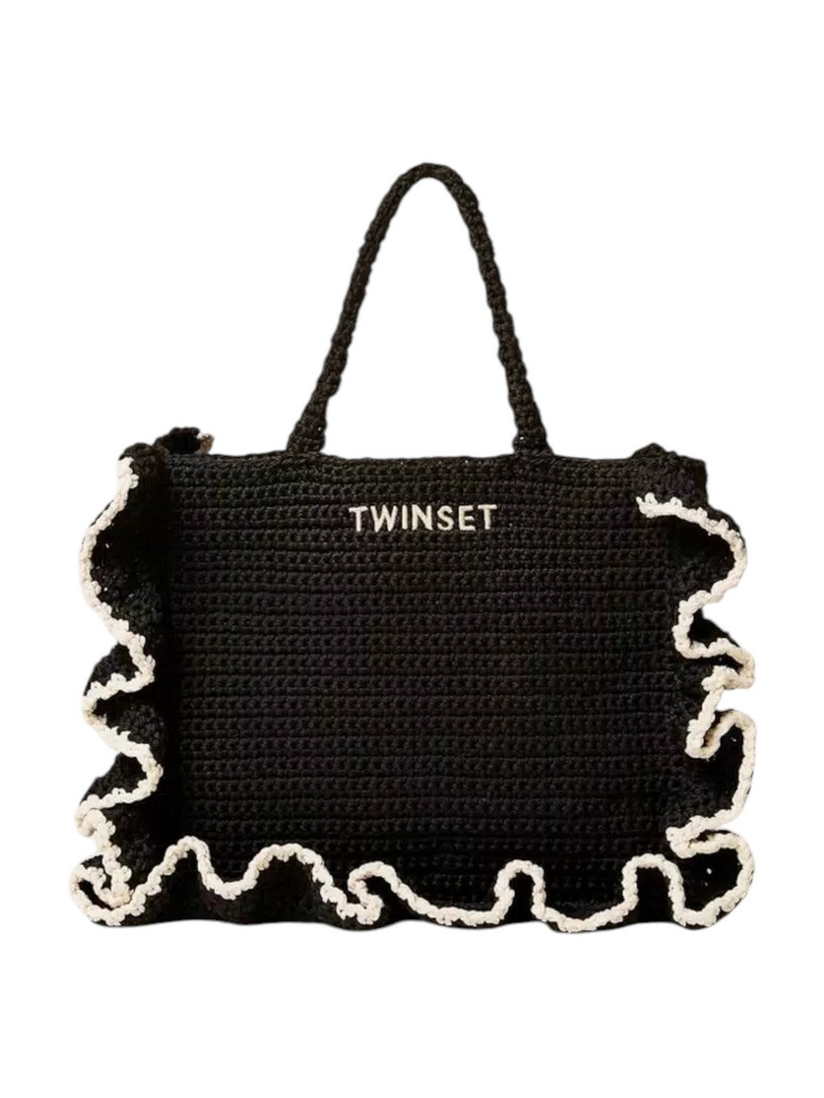 TWINSET Borsa Donna 261TD8290 06571 BIC.NERO/MADREPERLA