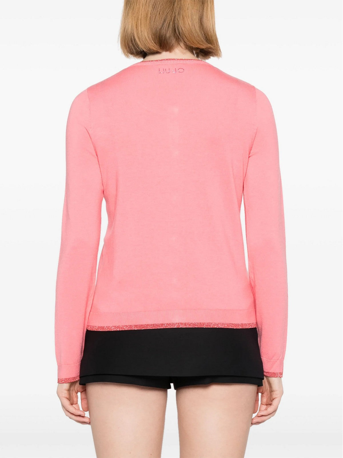 Liu Jo White Cardigan Woman MA4076MS49I 71736 Rosa