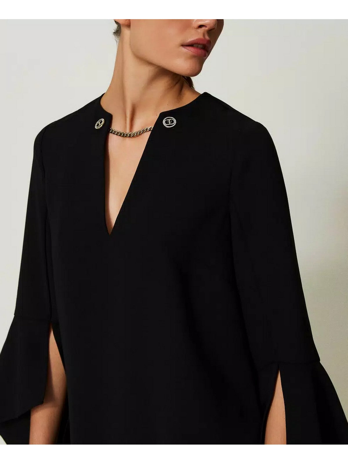 Twinset woman dress 241tp2292 00006 black