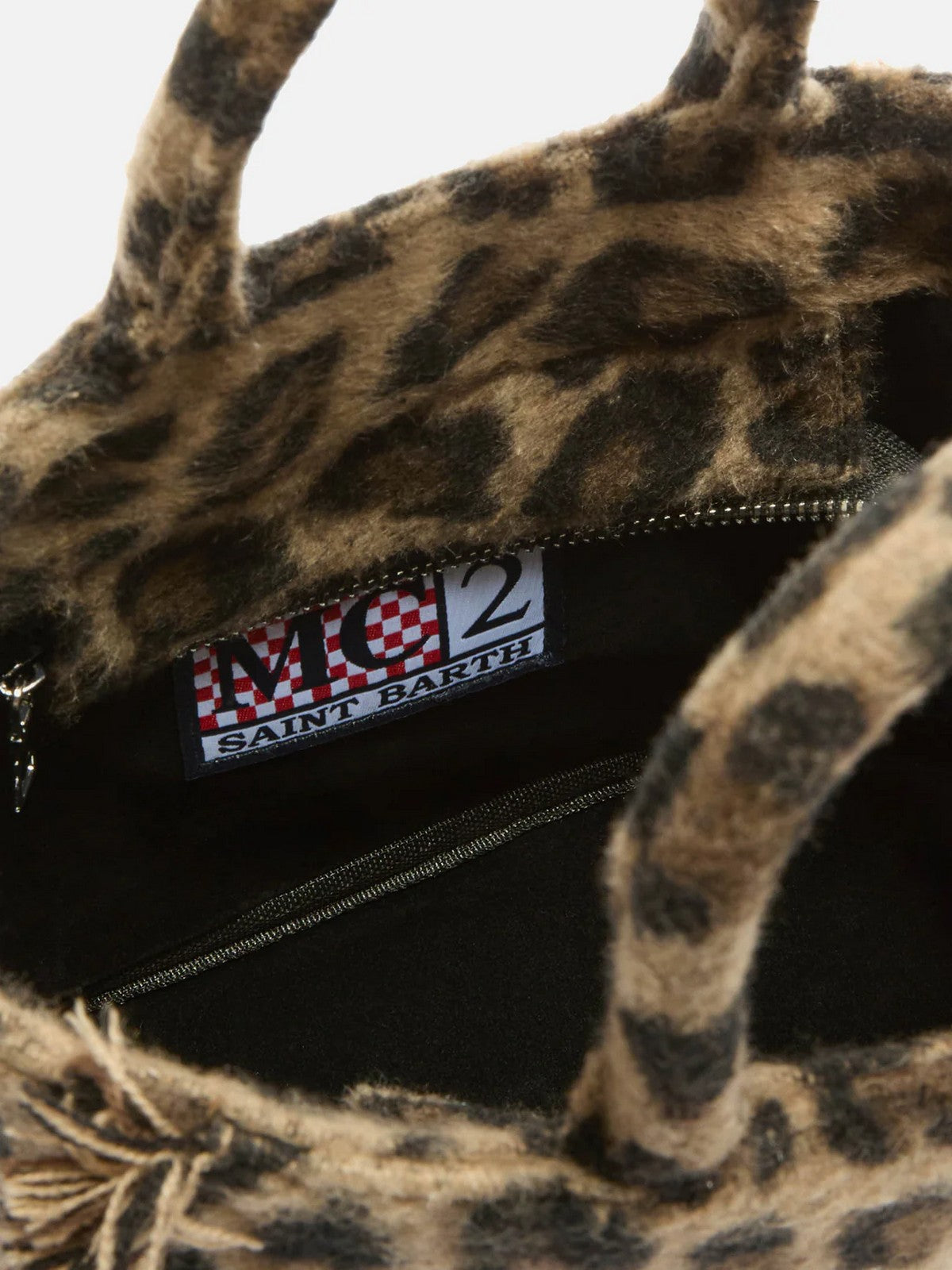 MC2 SAINT BARTH Borsa Donna VANITY MINI FELT 00223I LEOPARD MIDI 18 EMB