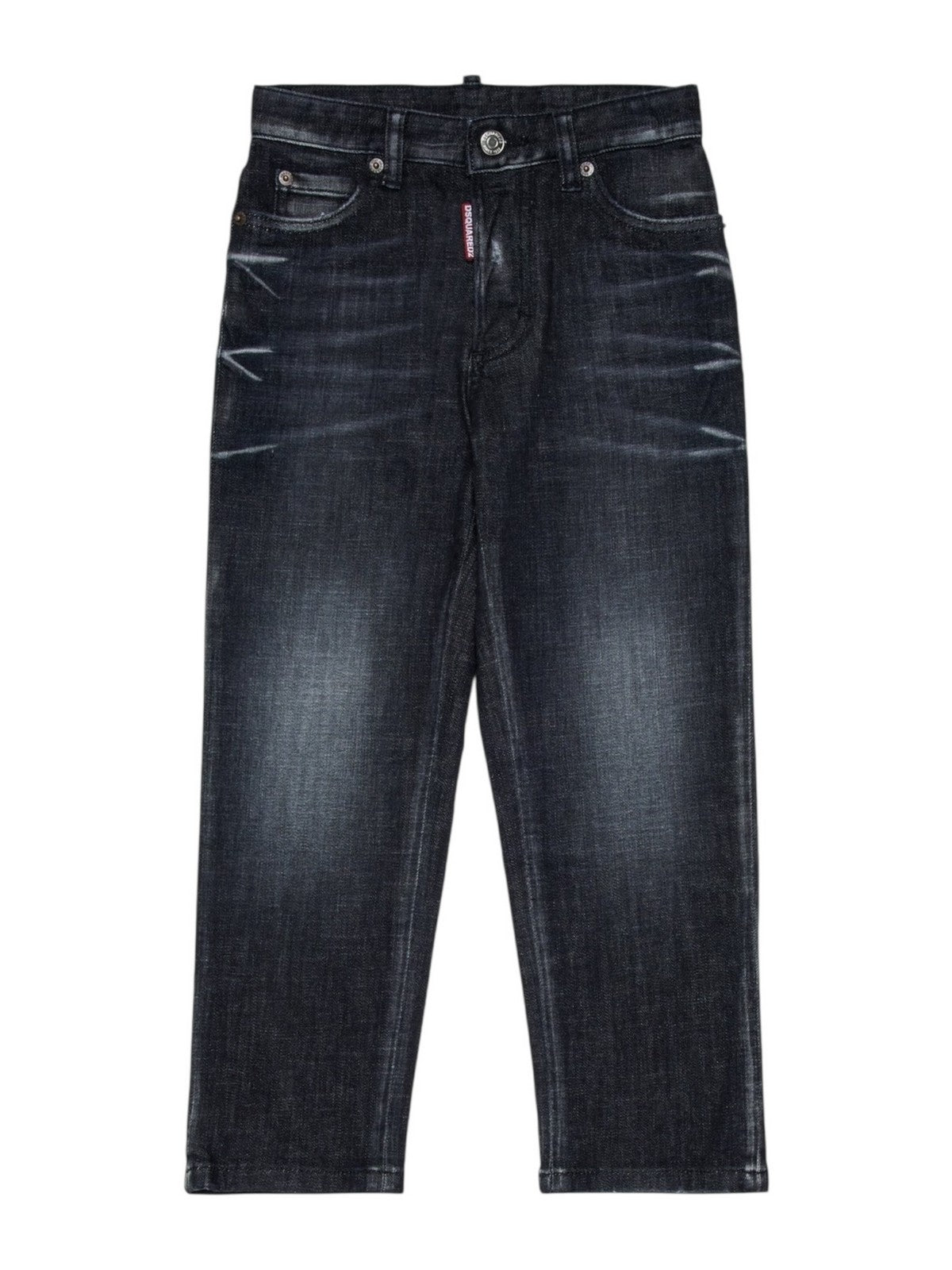DSQUARED2 KIDS Jeans Unisex bambino DQ2241 D0ABS DQ02 DENIM BLACK