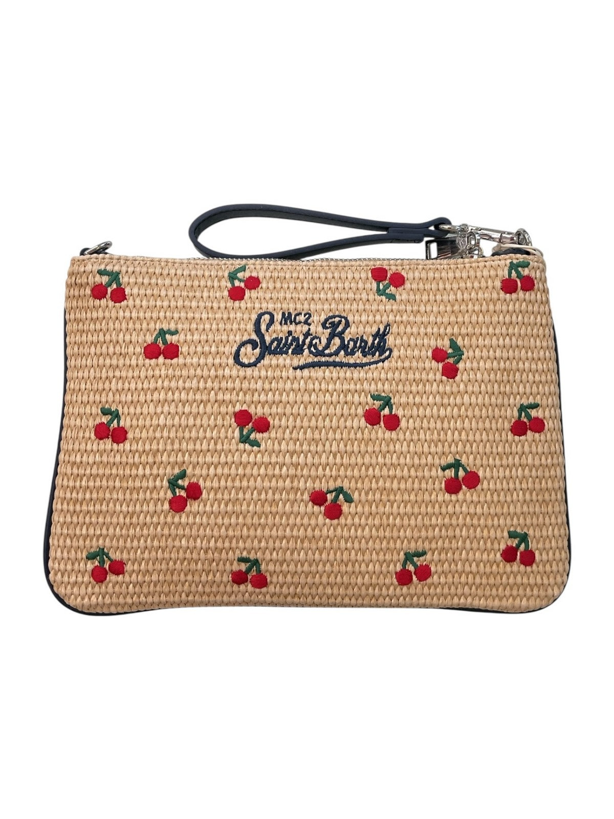 MC2 SAINT BARTH Borsa Donna PARISIENNE STRAW 02802L CHERRY 1161 EMB gioboutiqueweb