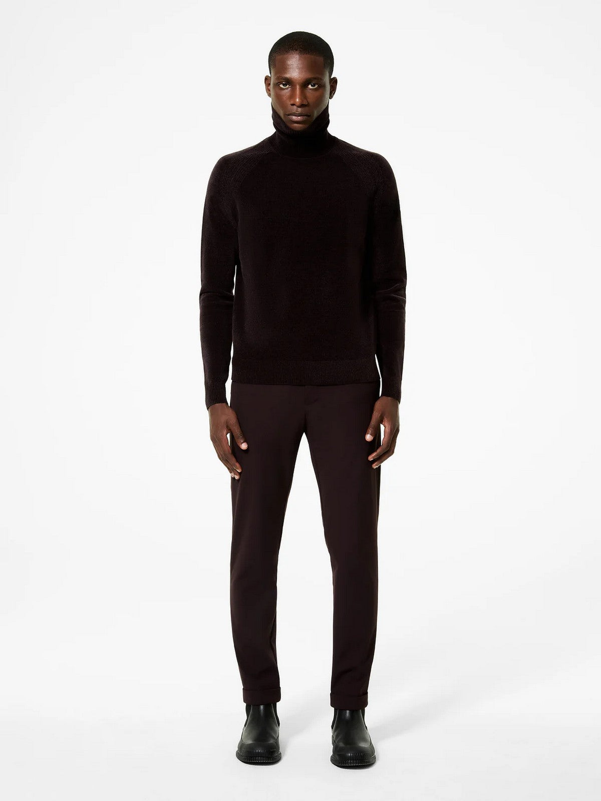 RRD Maglione dolcevita Uomo VELVET TURTLENECK KNIT W25133 73 73 BORDEAUX gioboutiqueweb