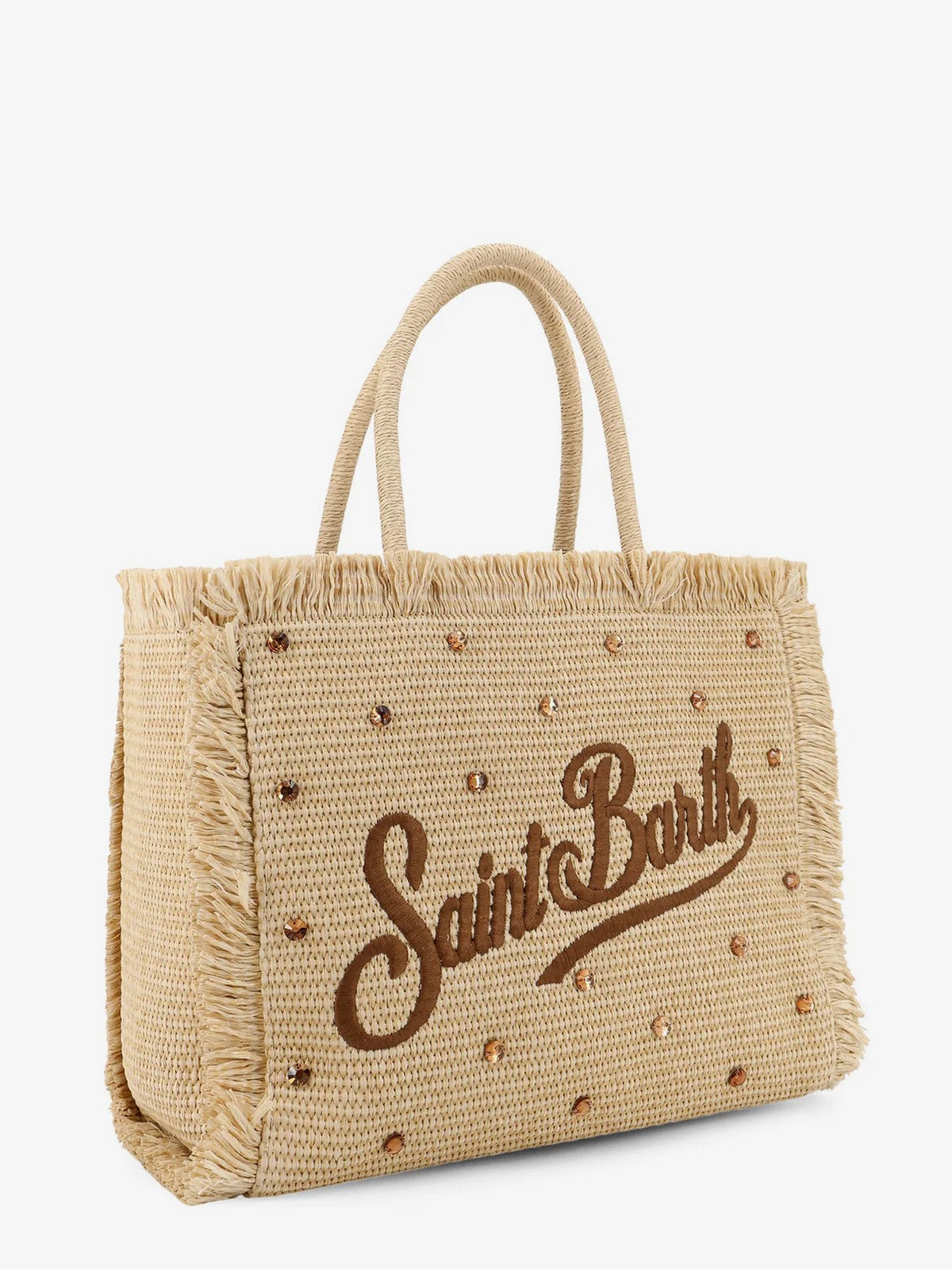 MC2 SAINT BARTH Borsa Donna VANITY STRAW N 02747L STRASS 18 EMB