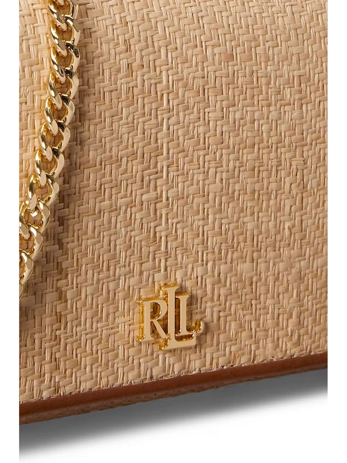 LAUREN RALPH LAUREN Portafoglio Donna ADAIR II-WALLET ON A CHAIN-LARGE 432P10517 001 NATURAL/LAUREN TAN gioboutiqueweb
