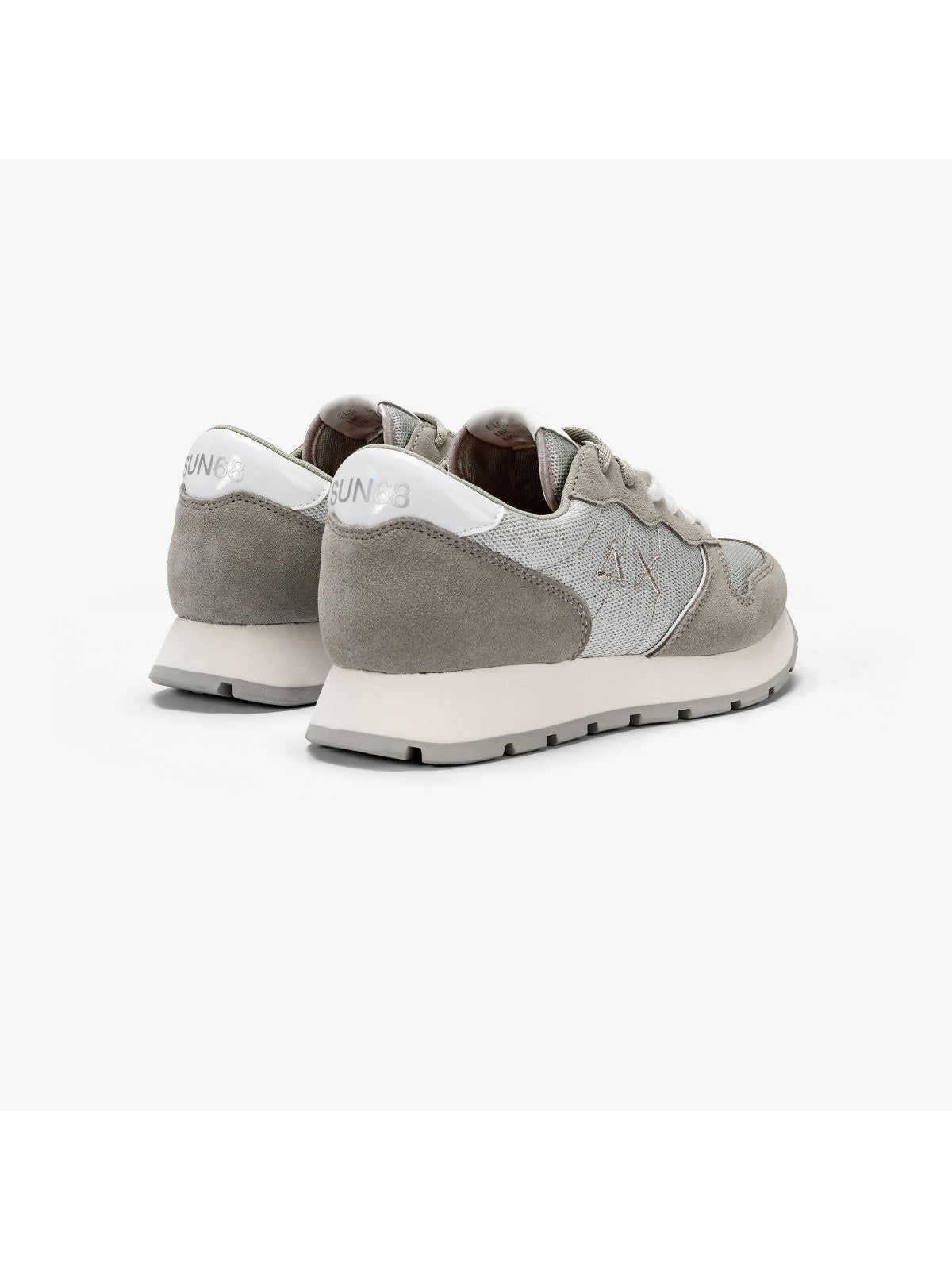 SUN68 Sneaker Donna Ally glitter textile Z34203 44 Argento gioboutiqueweb