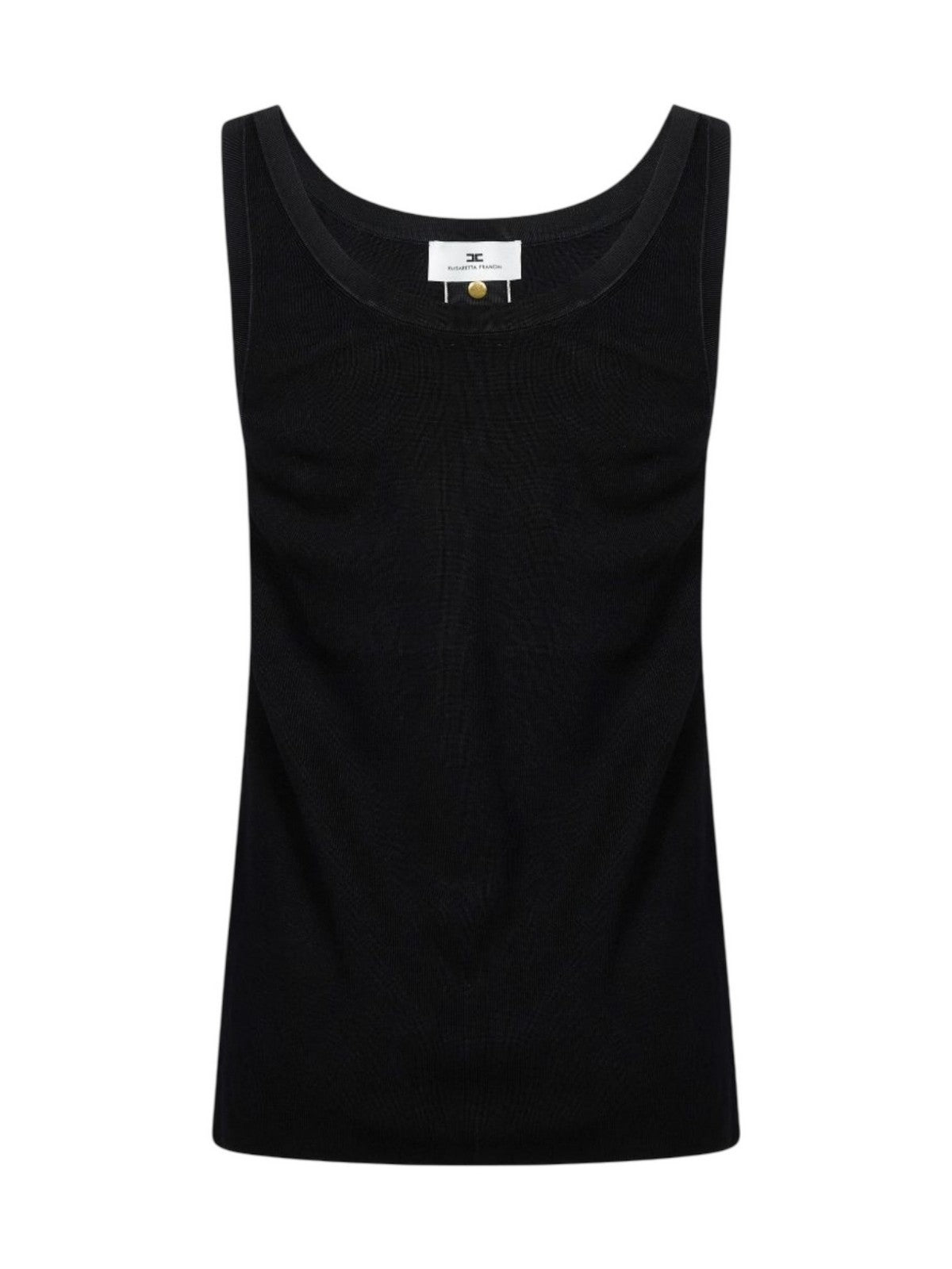 ELISABETTA FRANCHI Top Donna TK72S61E2 685 NERO/BURRO gioboutiqueweb
