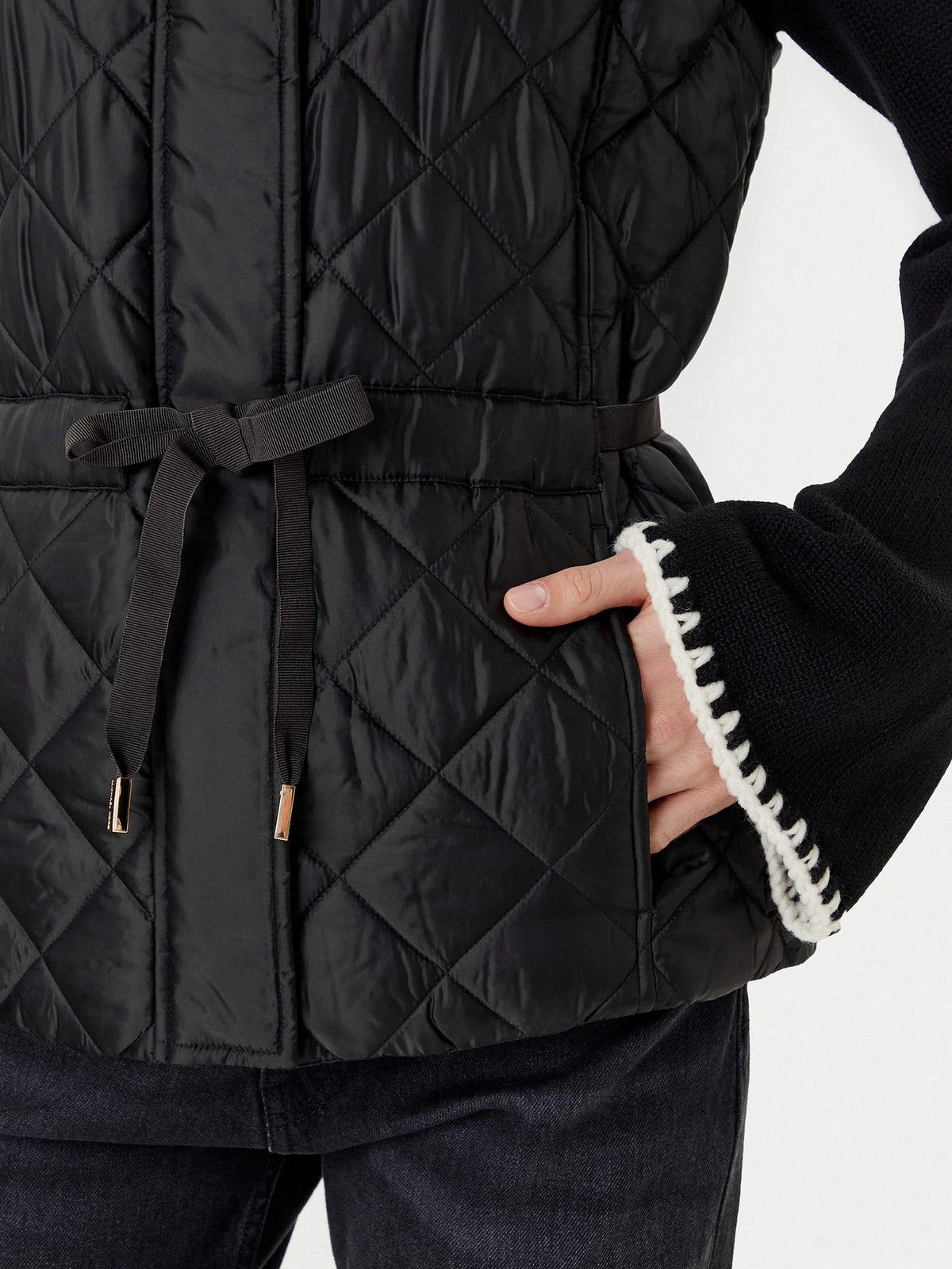 MICHAEL KORS Gilet Donna ECO BELTED PACKABLE VEST MT520JM3SB 001 BLACK