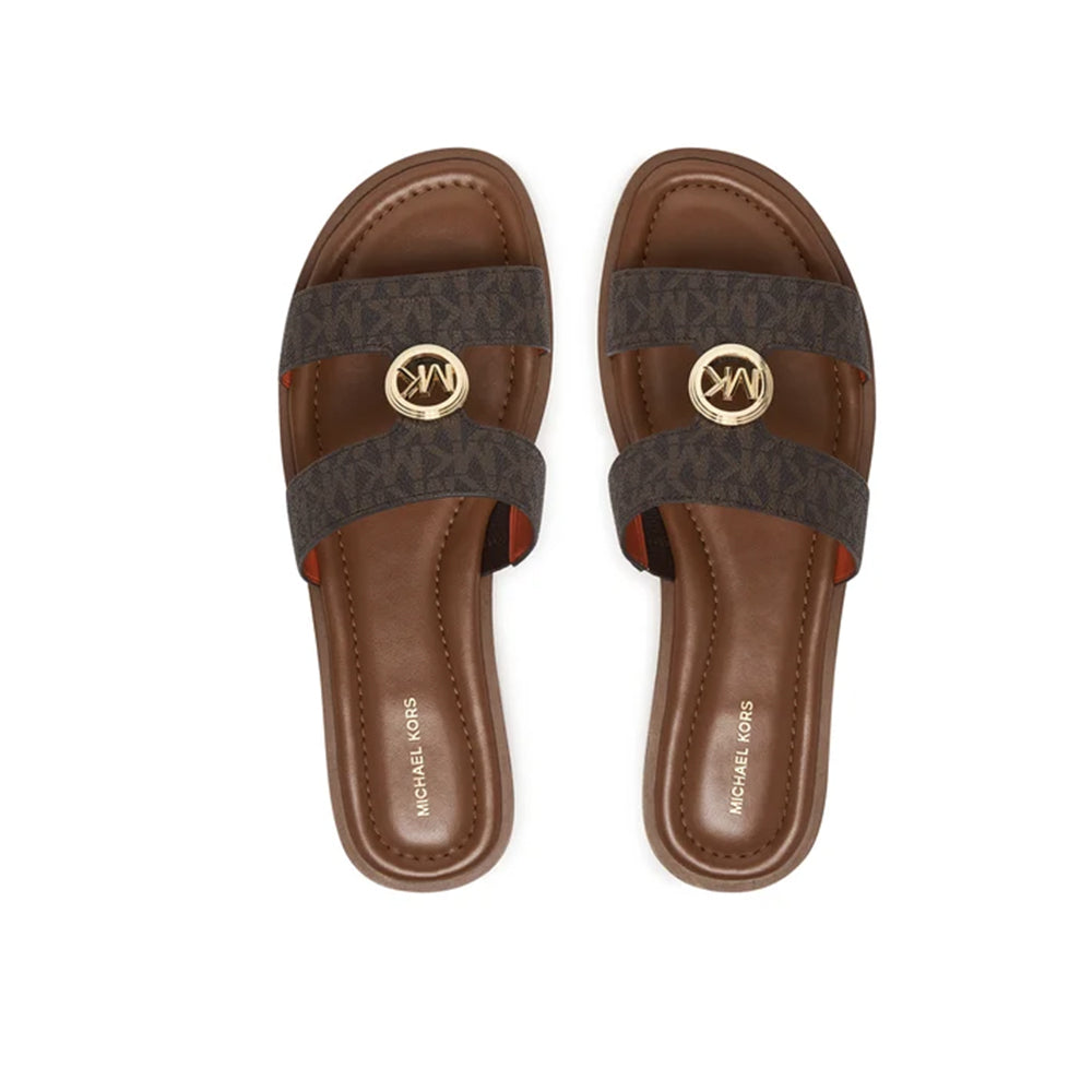 MICHAEL KORS Sandalo Donna ERIN FLAT SANDAL 40S6ERFS2B 200 BROWN