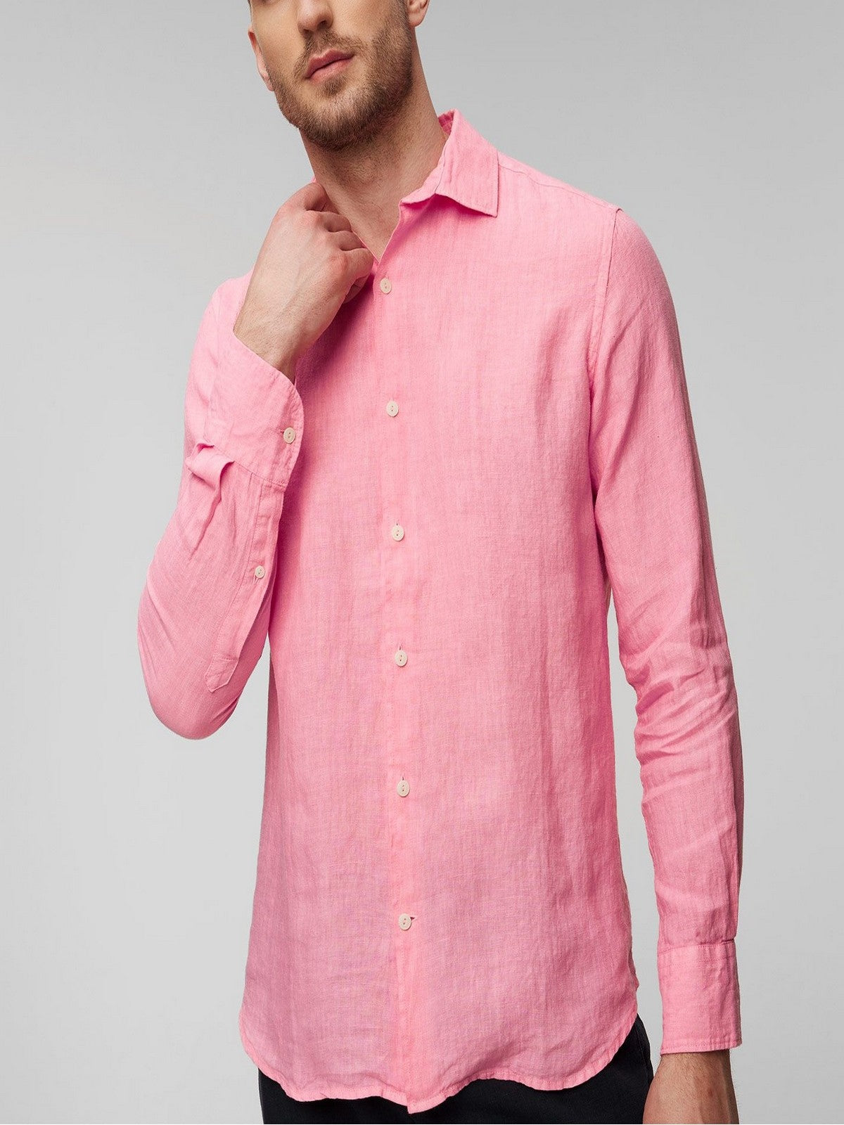 MC2 Saint Barth Camisa de hombres Pamplona 01299f Rosa