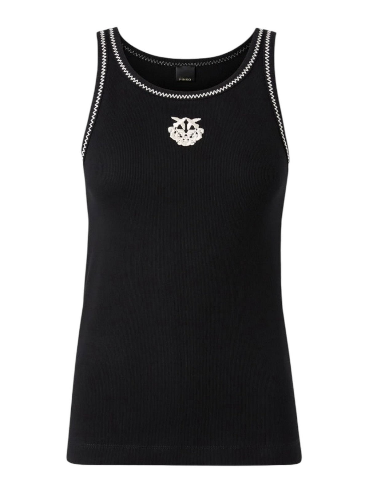 PINKO Canotta Donna BITETTO CANOTTA 106816-A3AL ZZ2 NERO/BIANCO gioboutiqueweb
