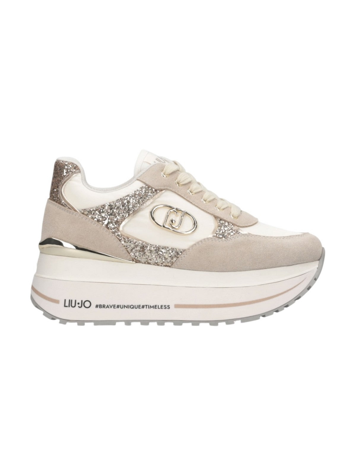LIU JO Sneaker Donna LIU JO MAXI WONDER PLUS 01 BF5011PX078 S3834 ROPE/MILK gioboutiqueweb