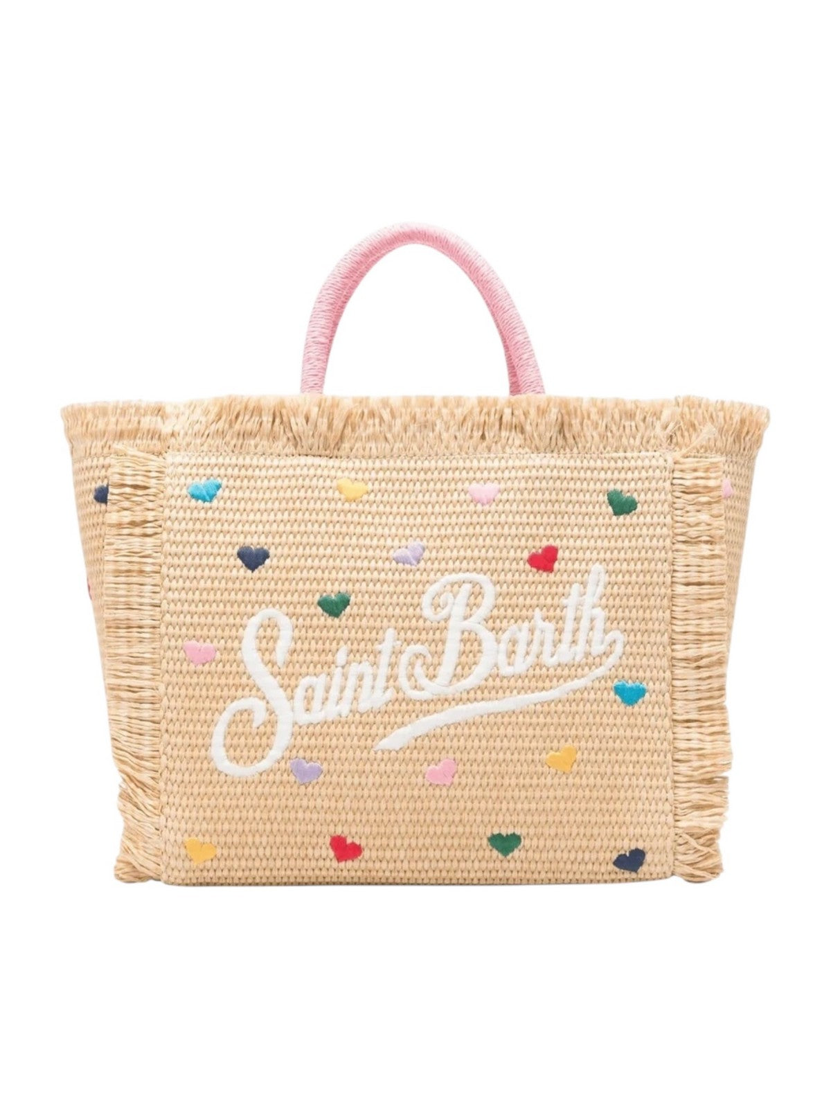 MC2 SAINT BARTH Borsa Donna COLETTE STRAW N 00344L MINI HEARTS COL EMB gioboutiqueweb