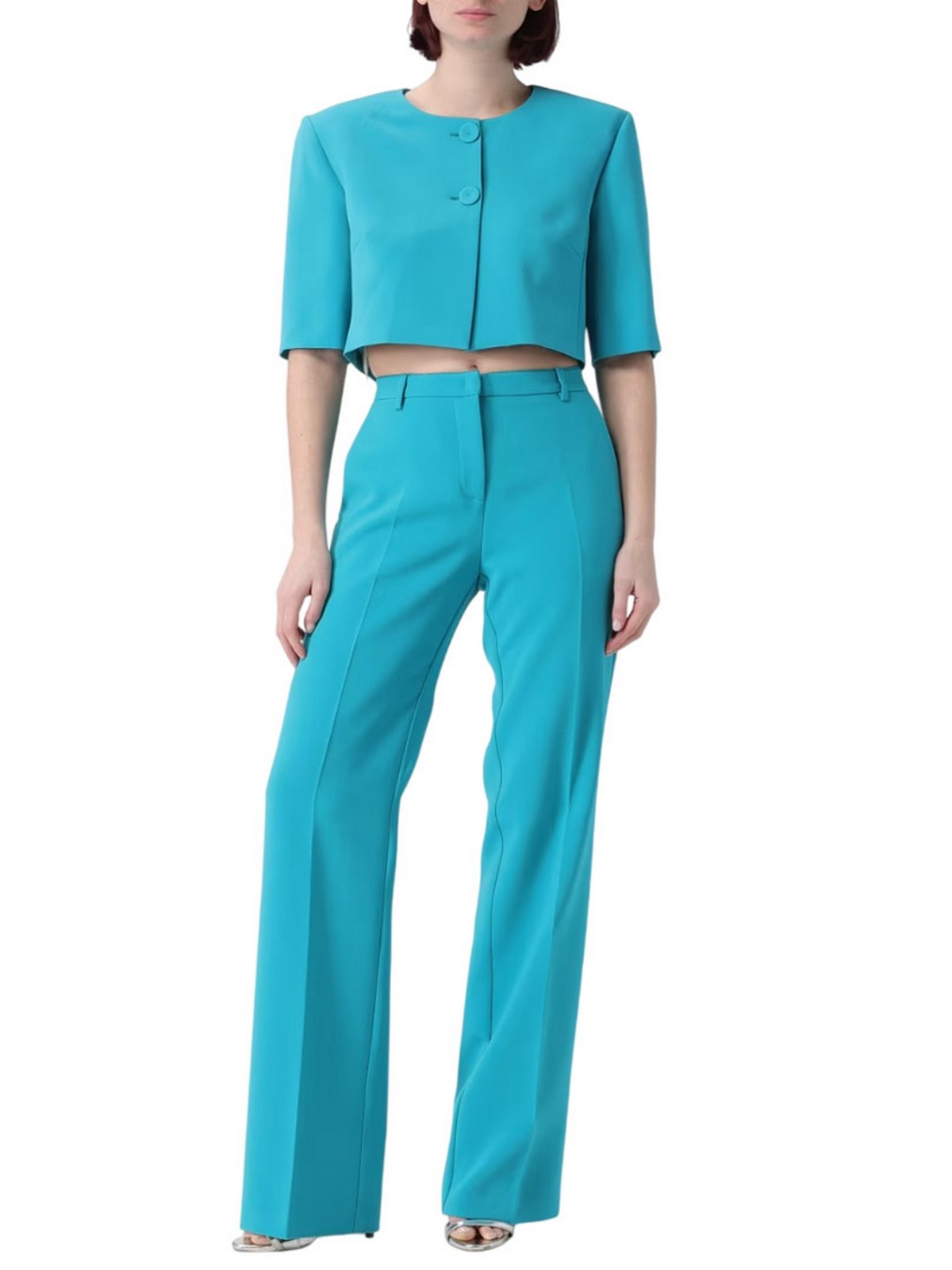 PINKO Pantalone Donna EUCALIPTO PANTALONE 106632-A32Z V76 VERDE MATTONELLA gioboutiqueweb
