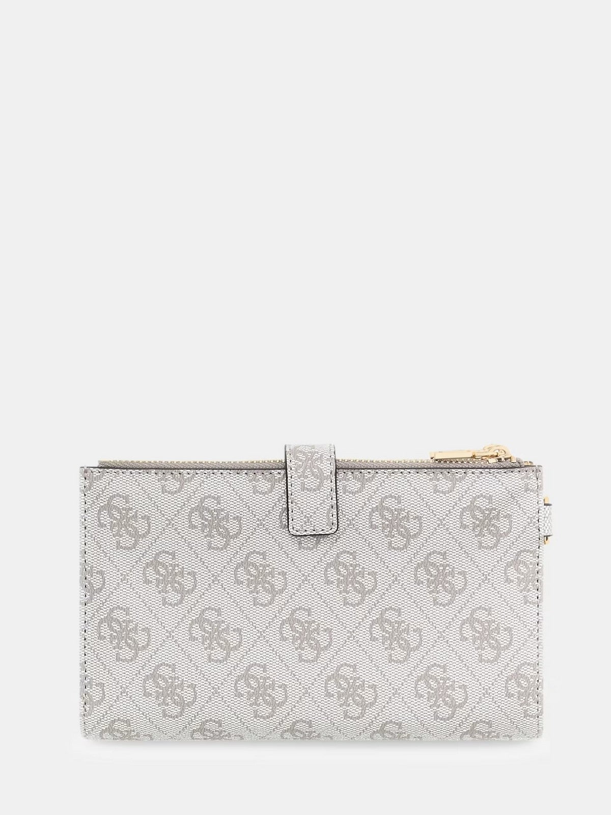 GUESS Portafoglio Donna LAUREL II SLG DBL ZIP ORGNZR SWSG74 59157 DKO DARK TAUPE LOGO gioboutiqueweb