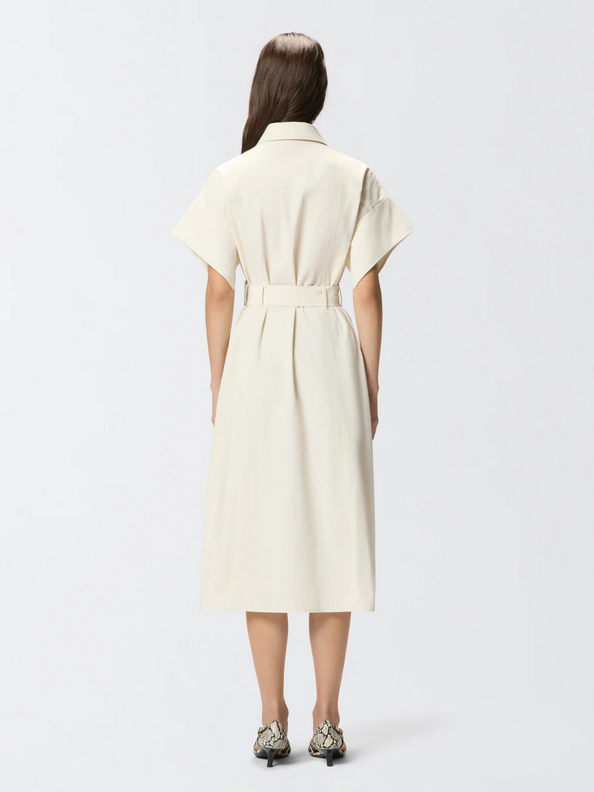 PINKO Abito Donna ALESHA ABITO COTONE FLUIDO 106309-A2ER C03 BEIGE G. MAROSO gioboutiqueweb