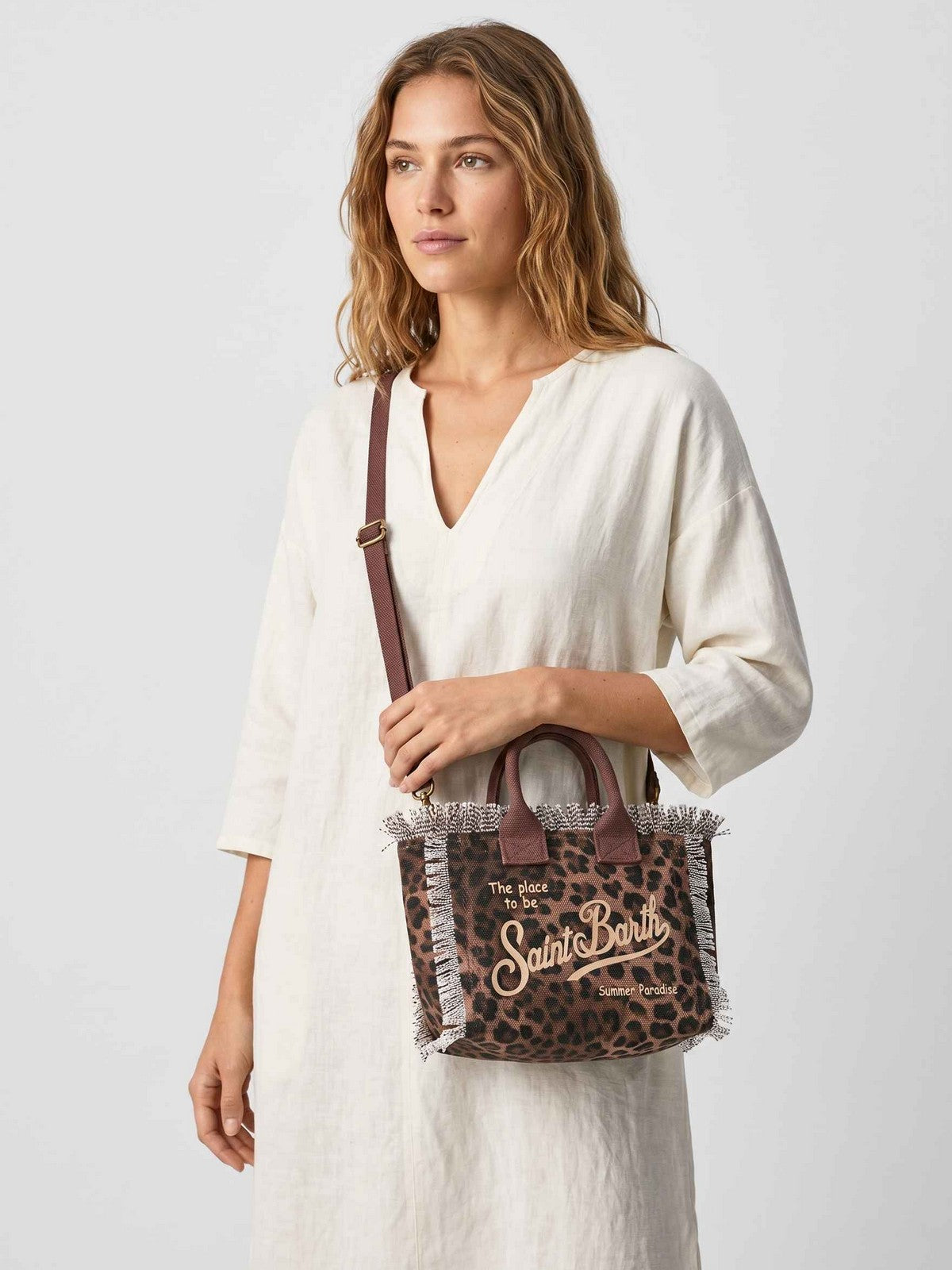 MC2 SAINT BARTH Borsa Donna VANITY MINI 00190L SAND LEOPARD 19