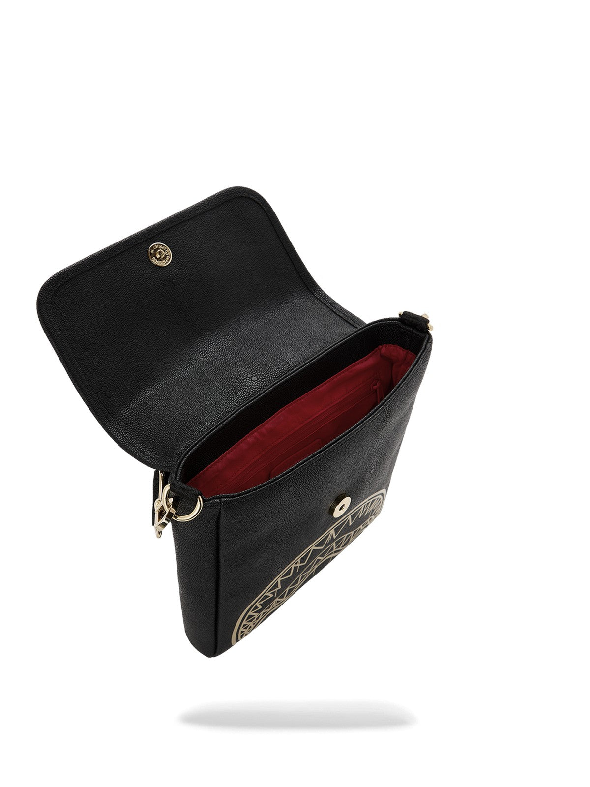 SPRAYGROUND Tracolla Unisex adulto THAT GOLD DRAP MESSENGER SLING 910B8975NSZ Nero