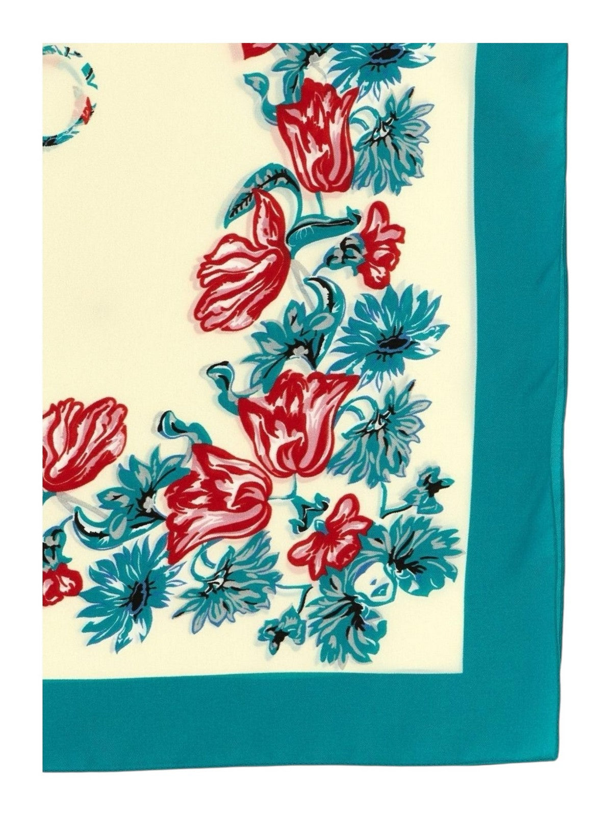 PINKO Foulard Donna LIMBO FOULARD TWILL STAMPA LOG 106656-A38I DS3 PANNA/VERDE gioboutiqueweb