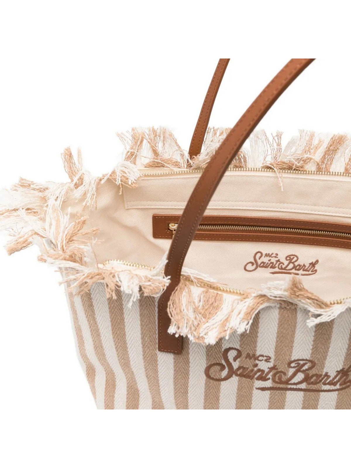 MC2 SAINT BARTH Borsa Donna CITY BAG FRINGE 01763L HB STRIPES 19 EMB