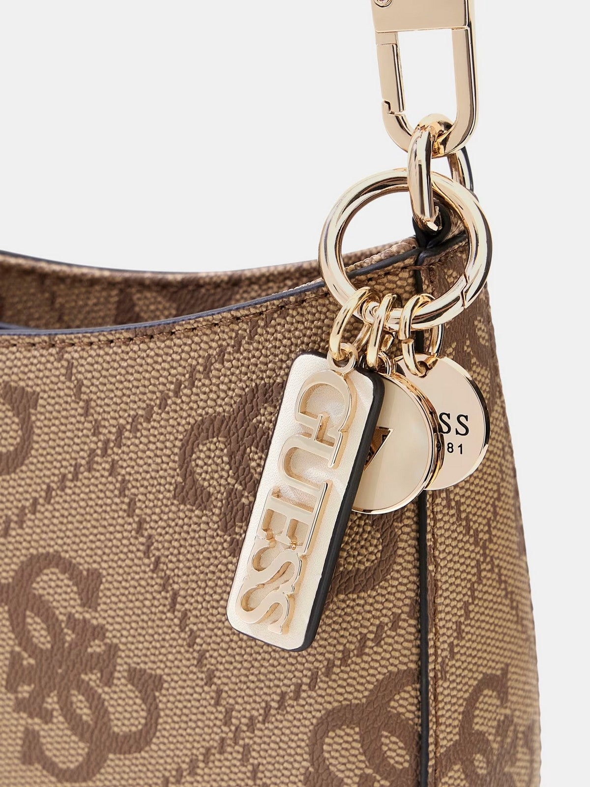 GUESS Borsa Donna NOELLE II TOP ZIP SHOULDER BAG HWOS96 72180 LTL LATTE LOGO