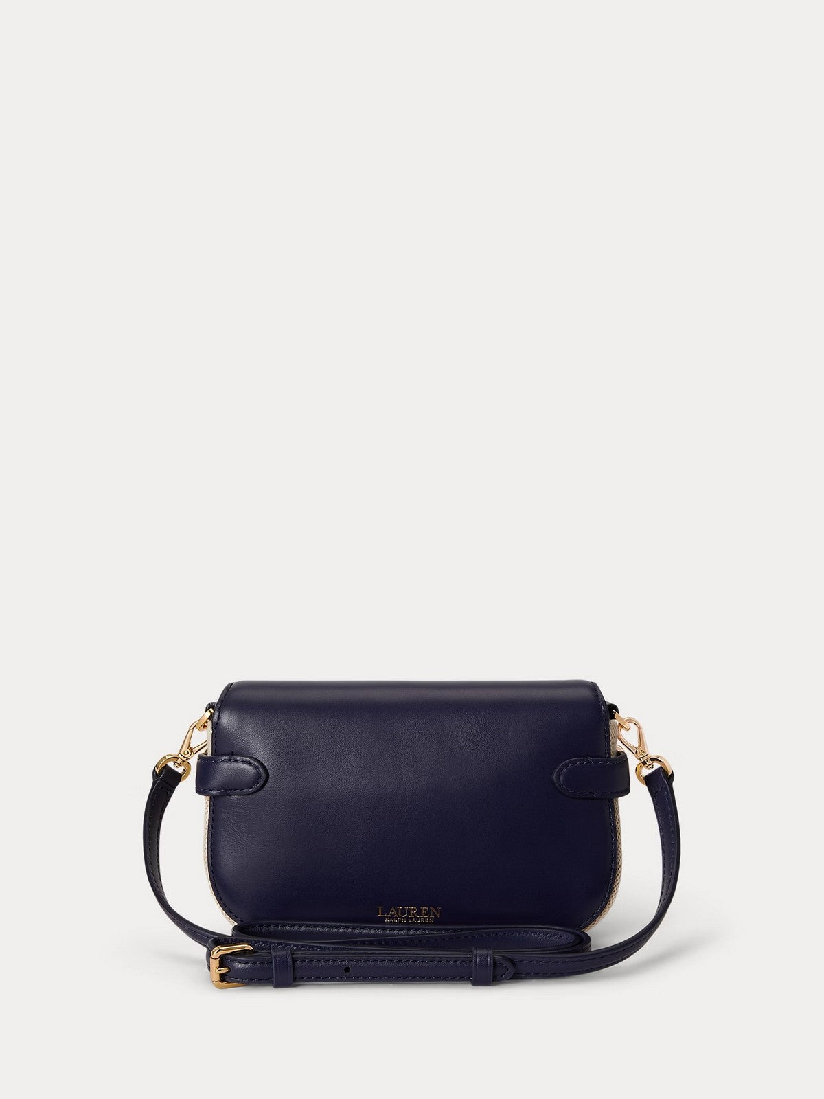LAUREN RALPH LAUREN Borsa Donna BLKE SM CRS-CROSSBODY-SMALL 431P10121 001 NTRL/BUFF CANVAS/REFINED NAVY