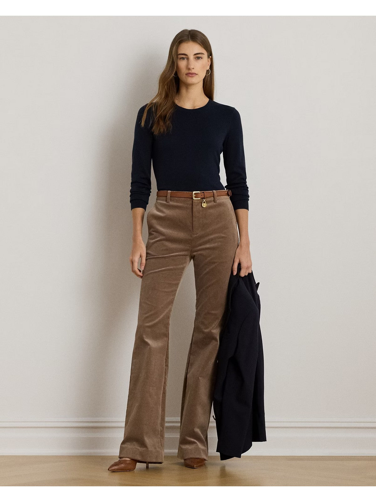 LAUREN RALPH LAUREN Maglia Donna SHAVONNE-LONG SLEEVE-PULLOVER 200919114 004 LAUREN NAVY gioboutiqueweb