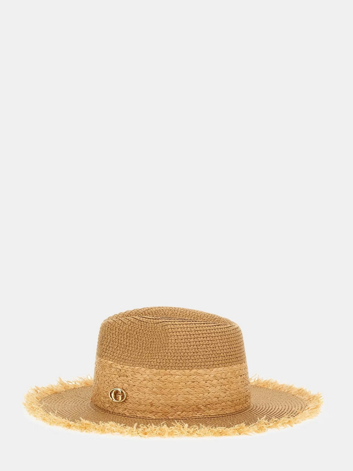GUESS Cappello Donna OFELIA RAFFIA FEDORA HAT AW5509 POL01 NTC NATURAL COGNAC gioboutiqueweb