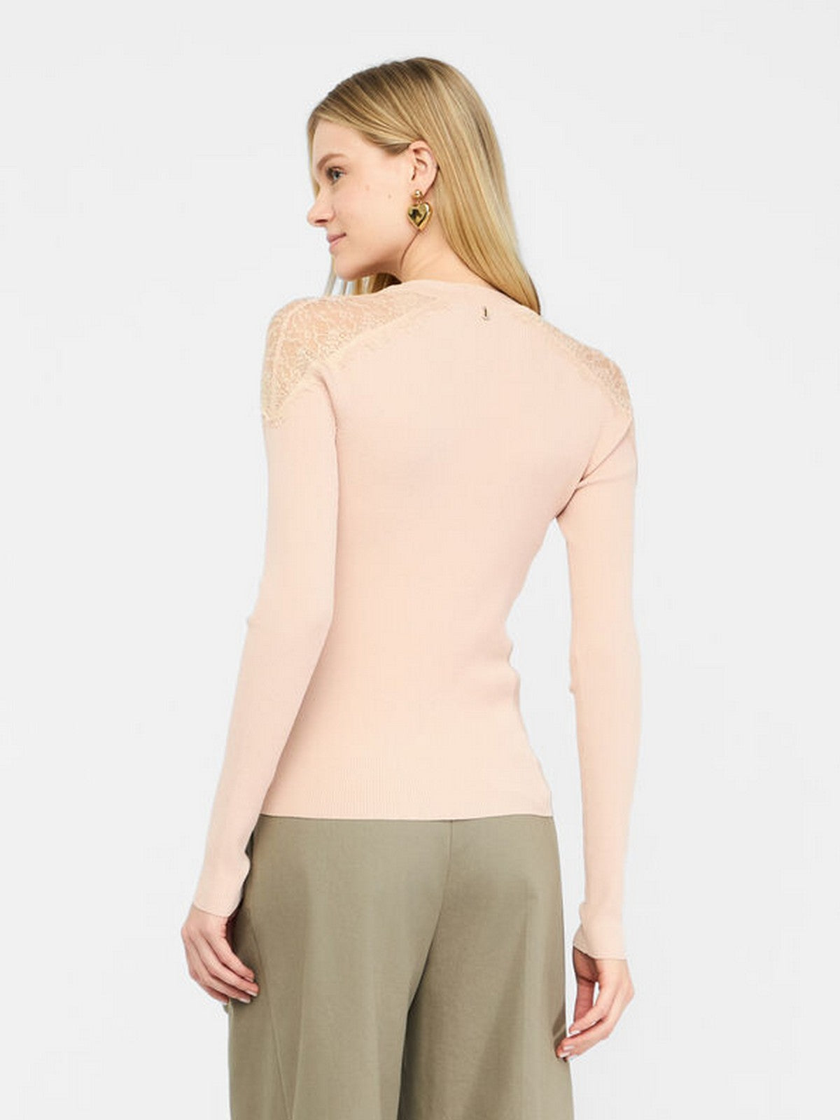 LIU JO BLACK Cardigan Donna CF5159MS46M X0719 Pink poudre