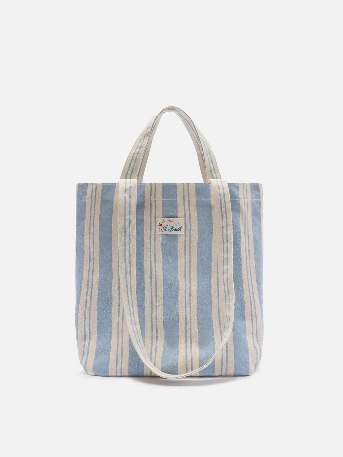 MC2 SAINT BARTH Borsa Donna ESSENTIAL BEACH COTTON 07806L BIG STRIPES V 3161 EMB