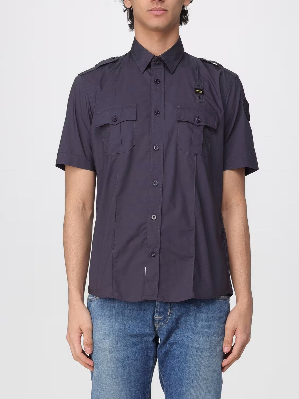 BLAUER Camicia Uomo BENSON 26SBLUS02271 007502 888 Blu