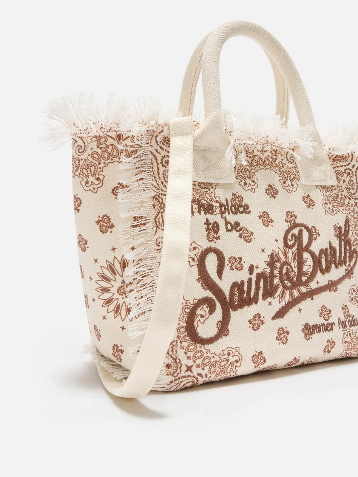 MC2 SAINT BARTH Borsa Donna COLETTE 02565L BANDANNA ROUND 10 EMB gioboutiqueweb