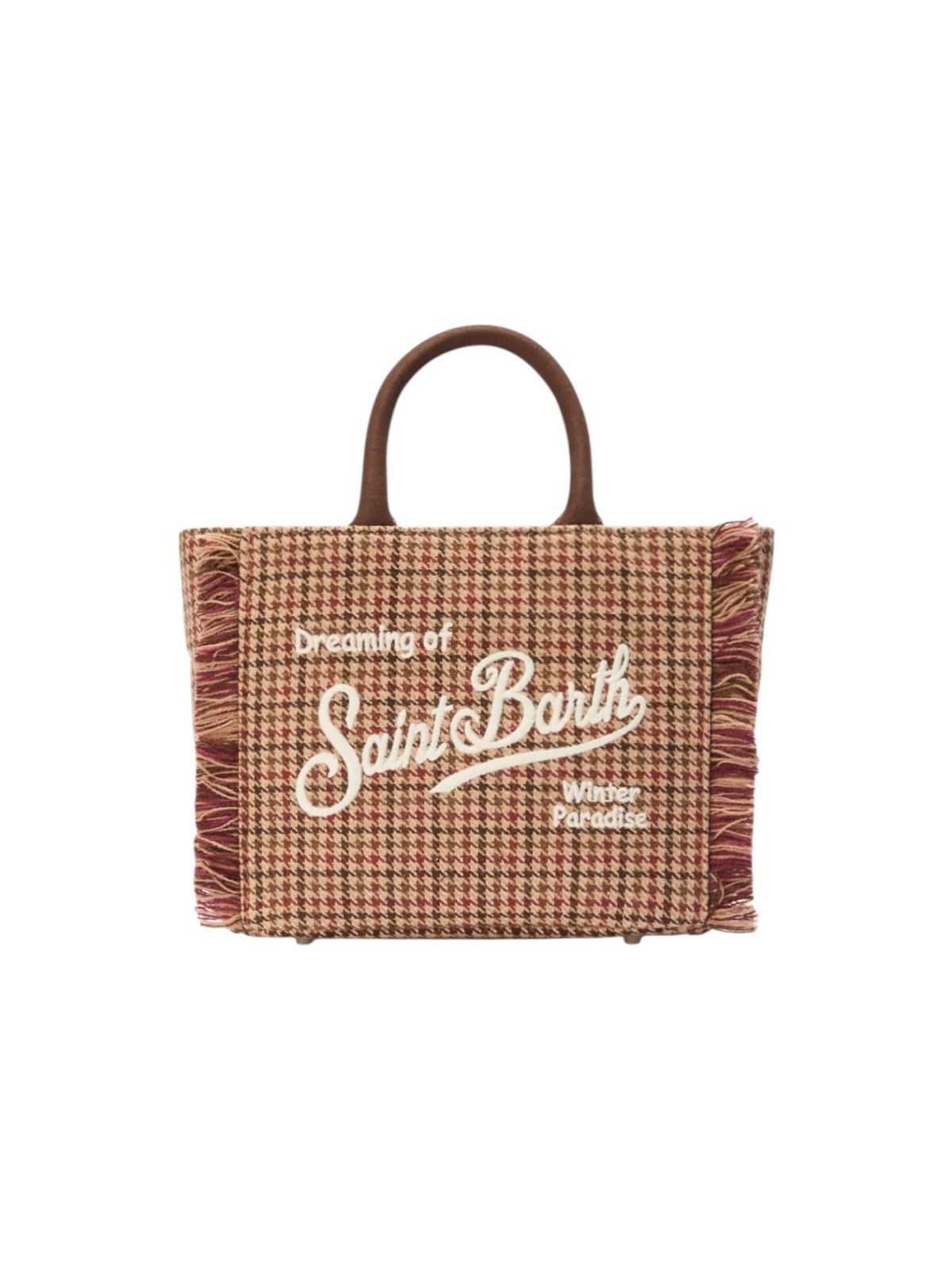 MC2 SAINT BARTH Borsa Donna VANITY MINI WOOL 00282I PIED DE POULE SOFT 45 EMB