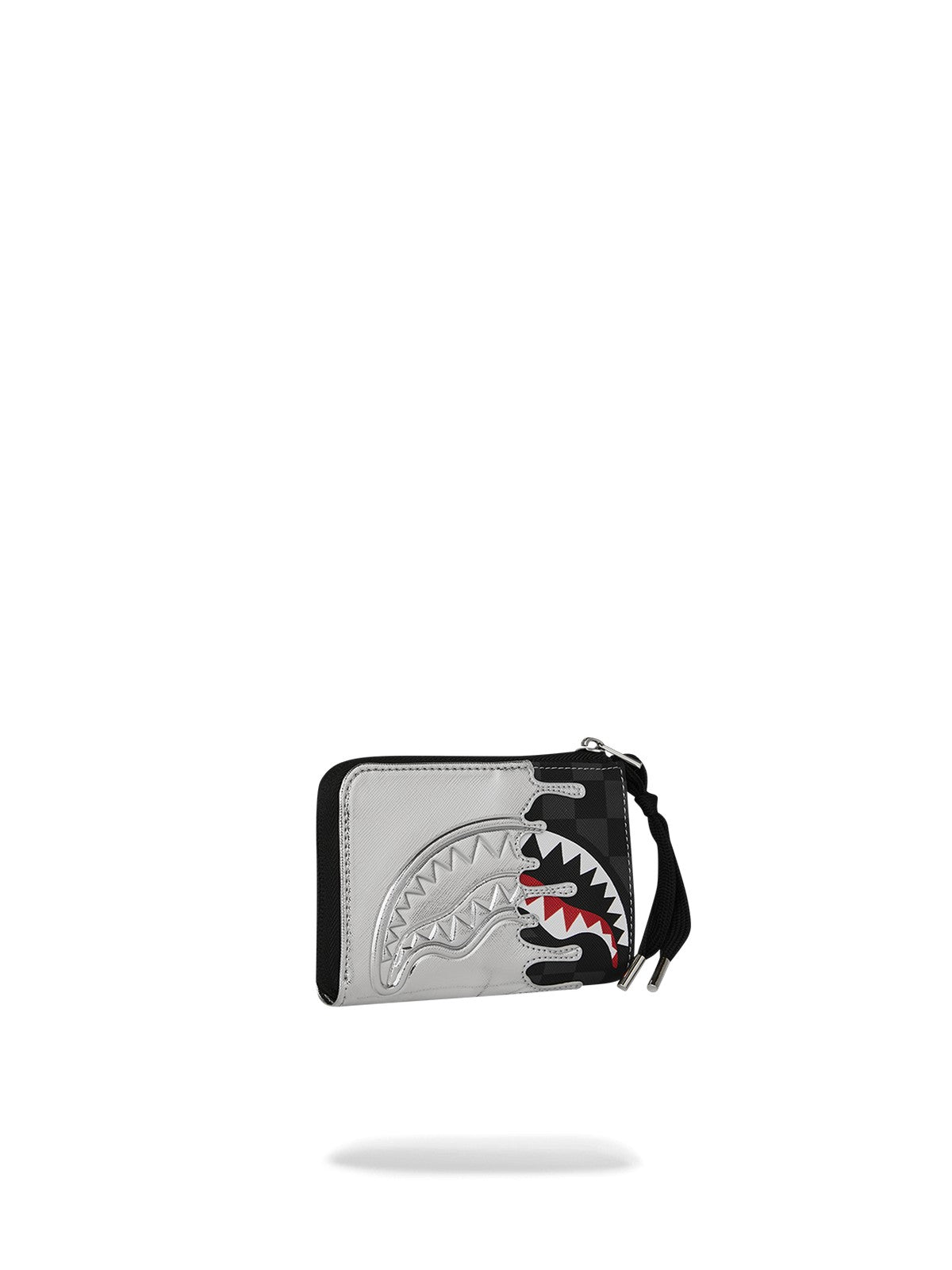 SPRAYGROUND Portafoglio Unisex adulto SILVER SIDE DRIP BLACK CHECK WALLET 910W8931NSZ Nero gioboutiqueweb