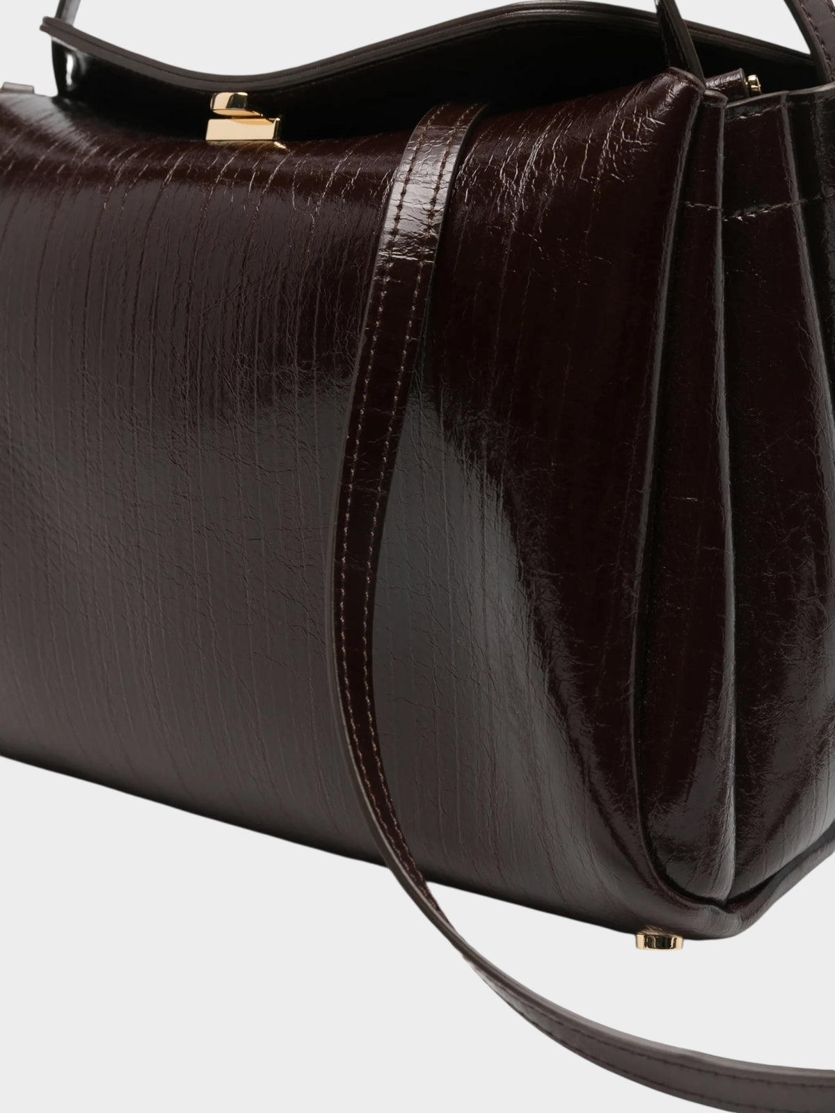 THEMOIRè Borsa Donna CALIPSO TRUNK RIGATO VEGAN FABRIC 261WTMCT0ORVF CHOCOLATE PLUM gioboutiqueweb