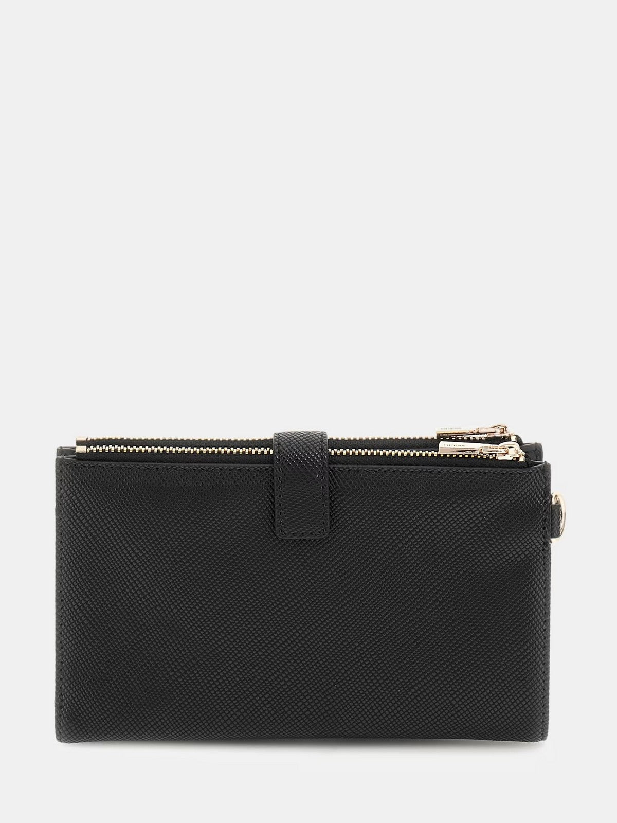 GUESS Portafoglio Donna LAUREL SLG DBL ZIP ORGANIZER SWZG85 00157 BLA Nero gioboutiqueweb