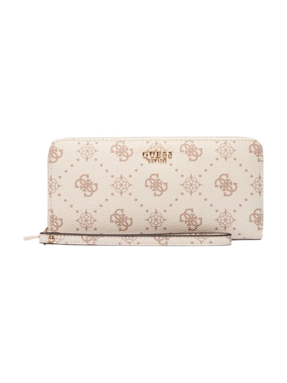 GUESS Portafoglio Donna CARRIE LOGO SLG LRG ZIP AROUND SWGP98 98146 VNO VANILLA LOGO gioboutiqueweb