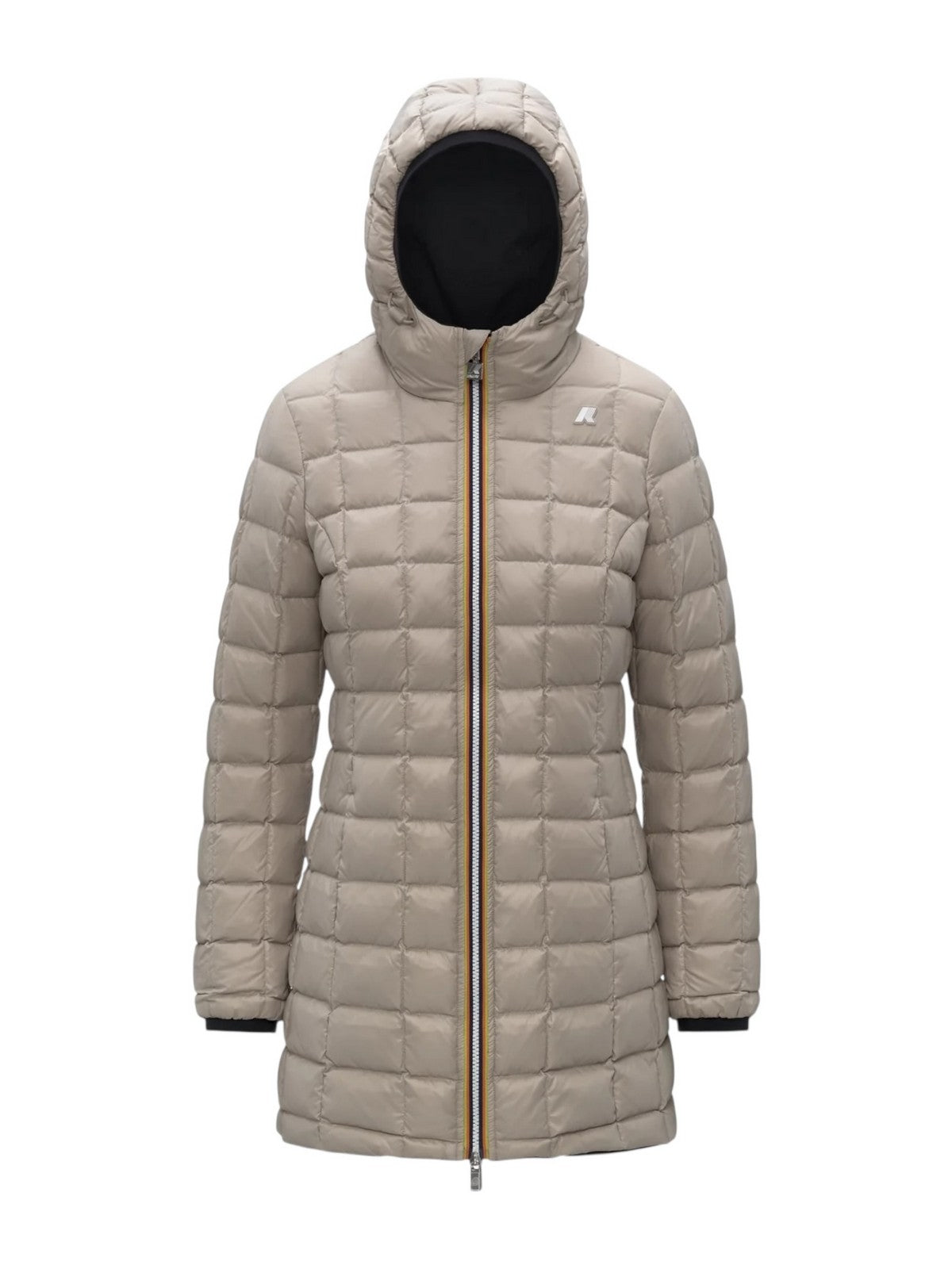 K-WAY Giubbino Donna DENISE ST THERMO DOUBLE K8134CW BC9 Black Pure - Beige C gioboutiqueweb