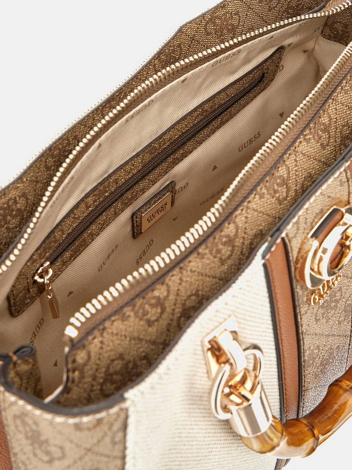 GUESS Borsa Donna Canvas Ii Small Tote HWAG93 37060 NLL Marrone gioboutiqueweb
