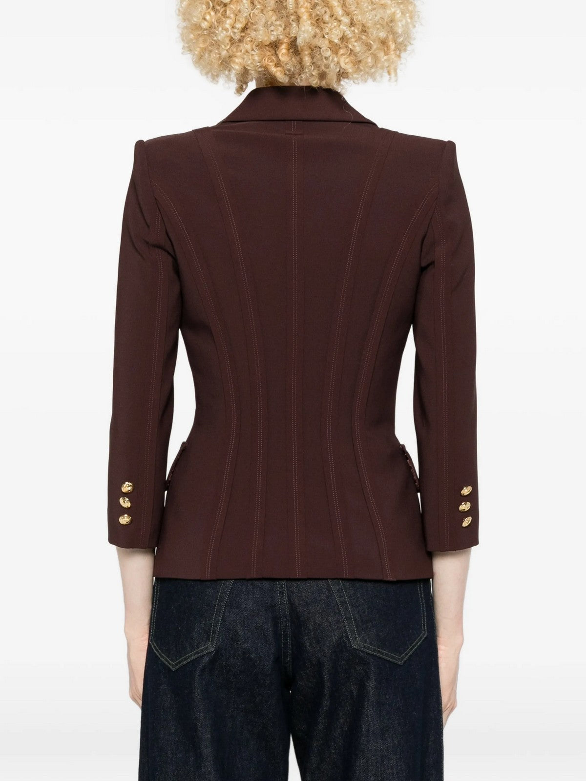ELISABETTA FRANCHI Giacca Donna GI21861E2 644 CACAO gioboutiqueweb