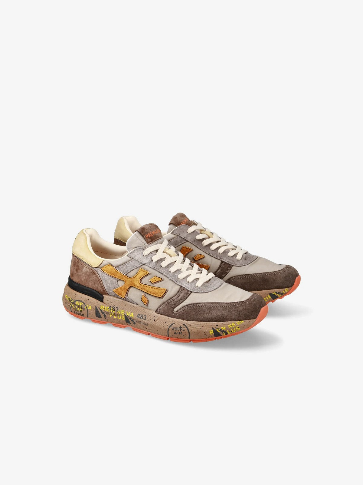 PREMIATA Sneaker Uomo MICK VAR 7866 TAUPE/BROWN