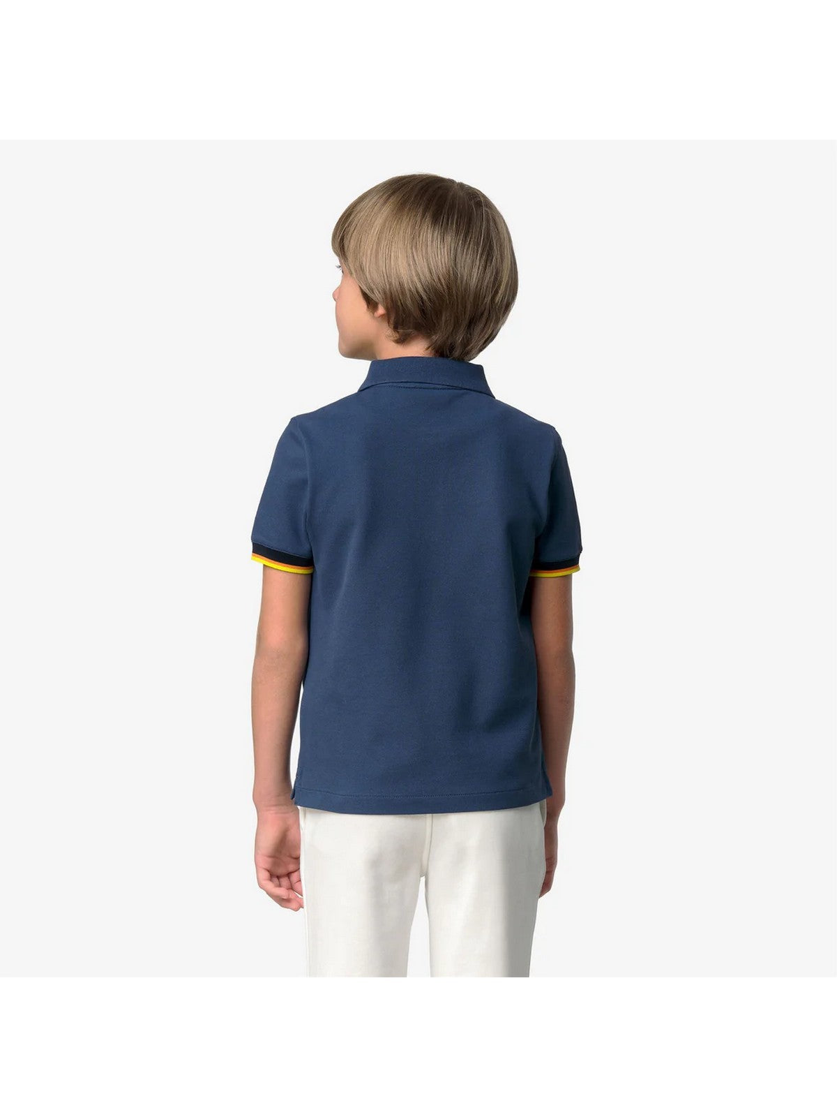 K-WAY KIDS Polo Bambini e ragazzi P. VINCENT PIQUE K6126LW B67 Blue Insignia