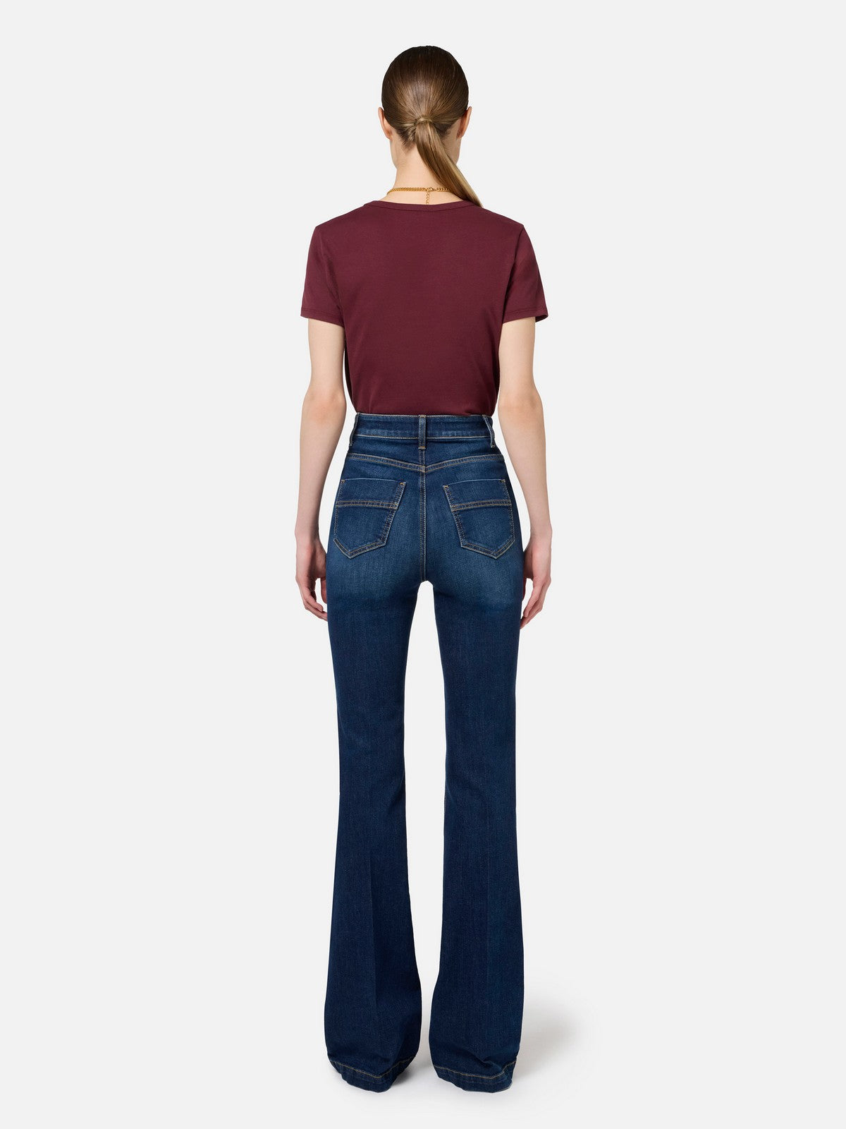 ELISABETTA FRANCHI T-shirt et pole femmes MA00946E2 CG3 Red