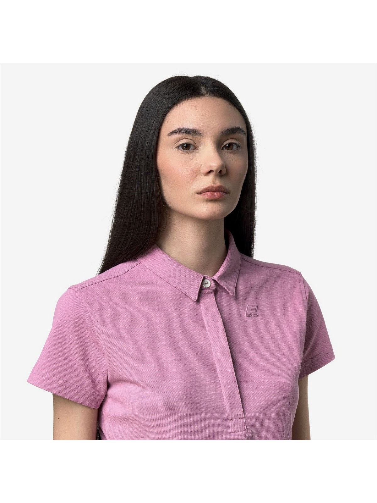 K-WAY Polo Donna AMEDEA PIQUE K1127GW H41 VIOLET GLICINE gioboutiqueweb