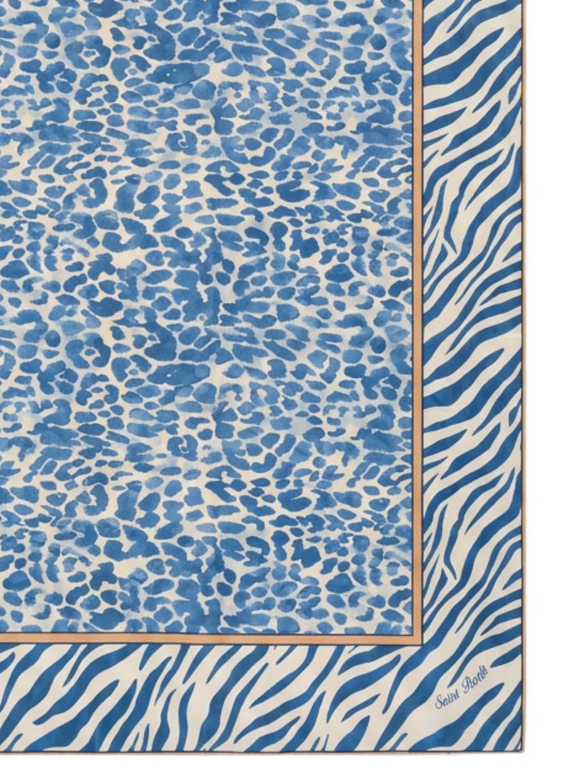 MC2 SAINT BARTH Pareo Donna THAITI 09731L SILK VOILE BLUE SAFARI 1036