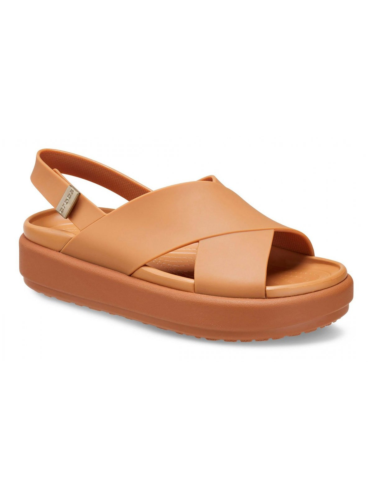CROCS Sandalo Donna Brooklyn Luxe Cross Strap W TAN/TAN - 209407 2U3 gioboutiqueweb