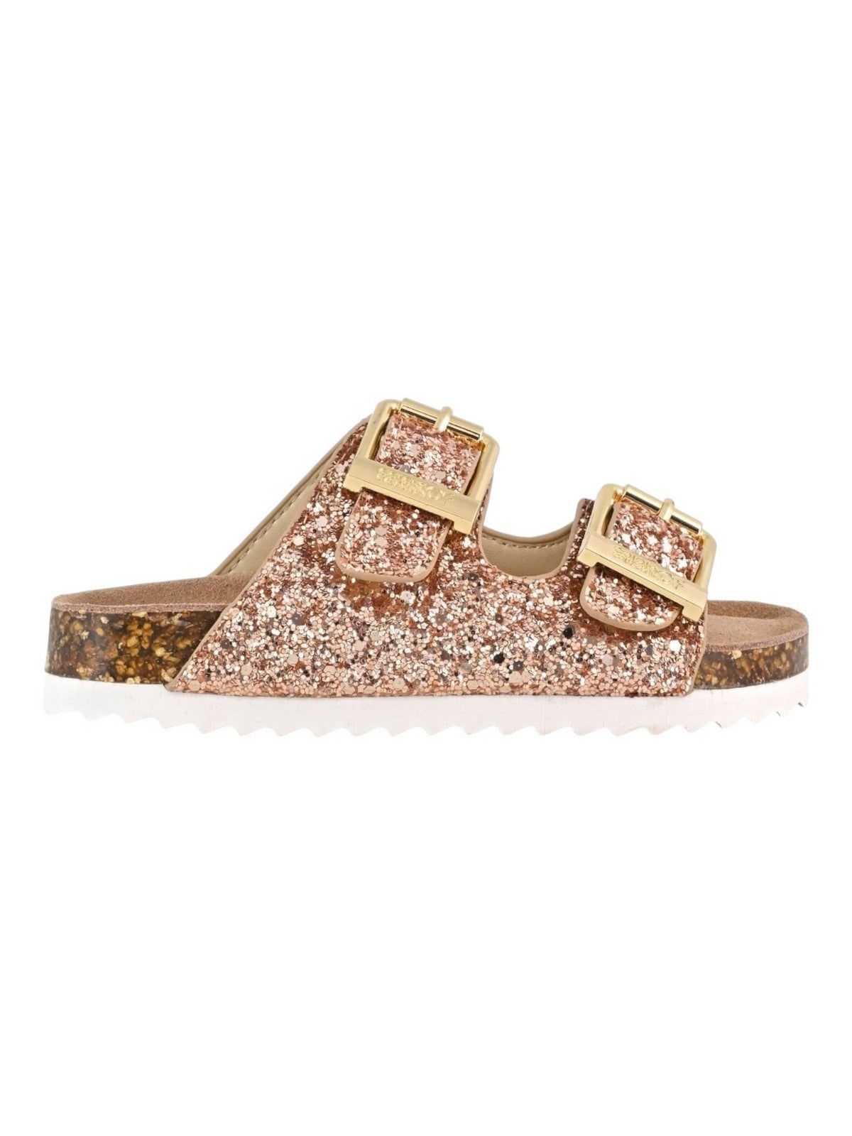 Colors Of California Sandalo Bambine e ragazze glitter sandal 2 buckles - HC.2415N PKGOL gioboutiqueweb